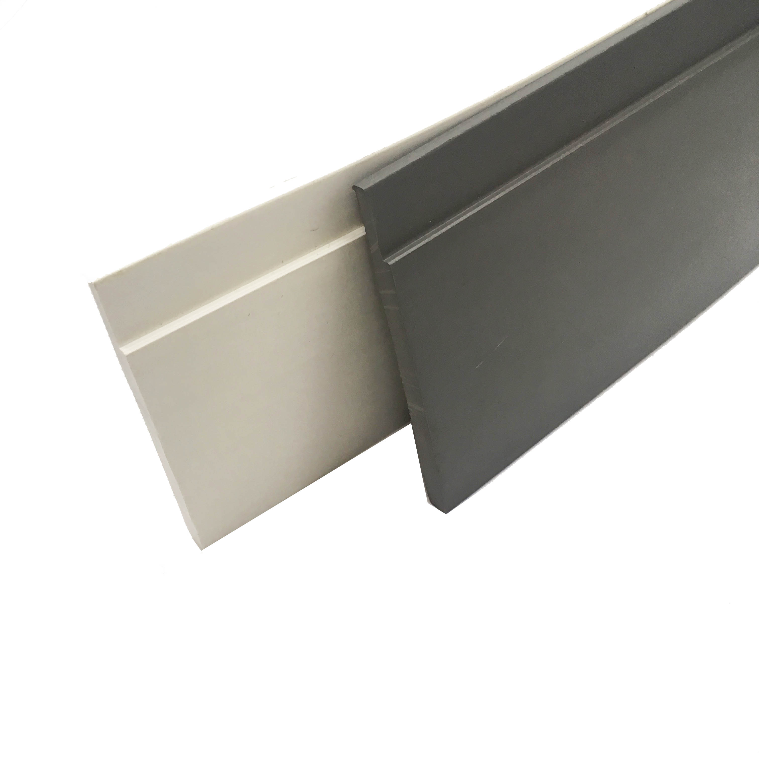 Cutting Services for Scratch Resistant Vinyl Baseboard Moulding in Various Sizes