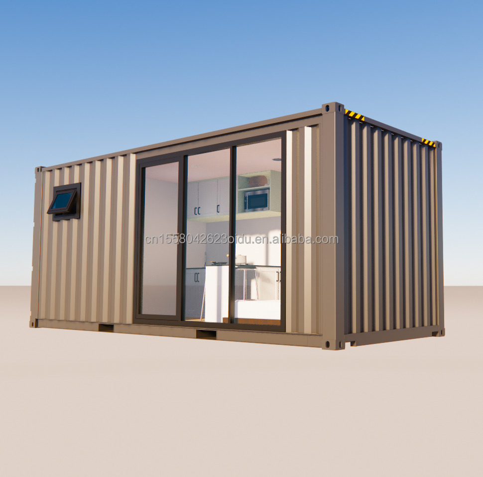 Container House with Extendable Design and 50/75/100mm Wave Sandwich Panel Walls