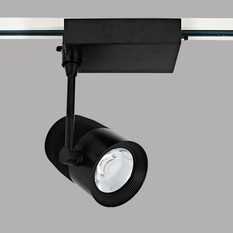 35W High Power 2600LM Black Color With Lens Of COB LED Track Light Warranty 3 Years