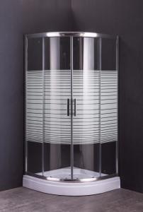 Quality Modern Hinged Door Shower Enclosures , Bathroom Shower Cabins With Line Glass wholesale