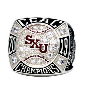 Quality Baseball Kids Silver Sports Championship Rings wholesale