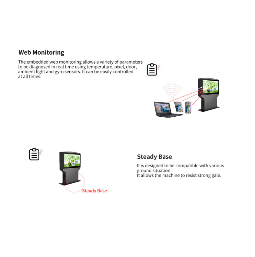 Urhealth 43 inches ipad design touch screen digital media player displays
