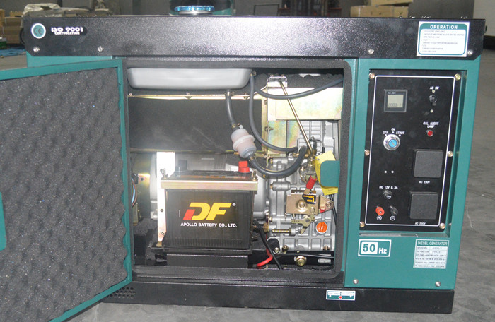 6KVA Diesel Generators With Four Wheels Portable Silent Type Or Open Type Generator Air Cooled