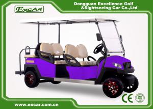 Quality 6 Seater Fuel Type Electric Passenger Car Purple With Italian Axle wholesale