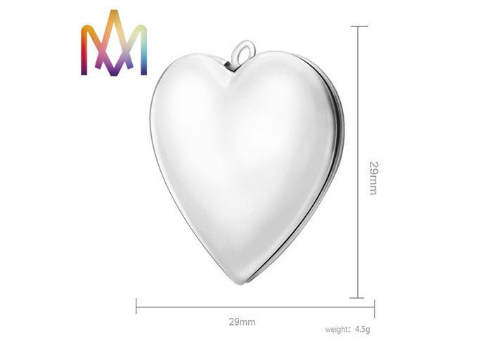 SUS304 Heart Picture Frame Charm