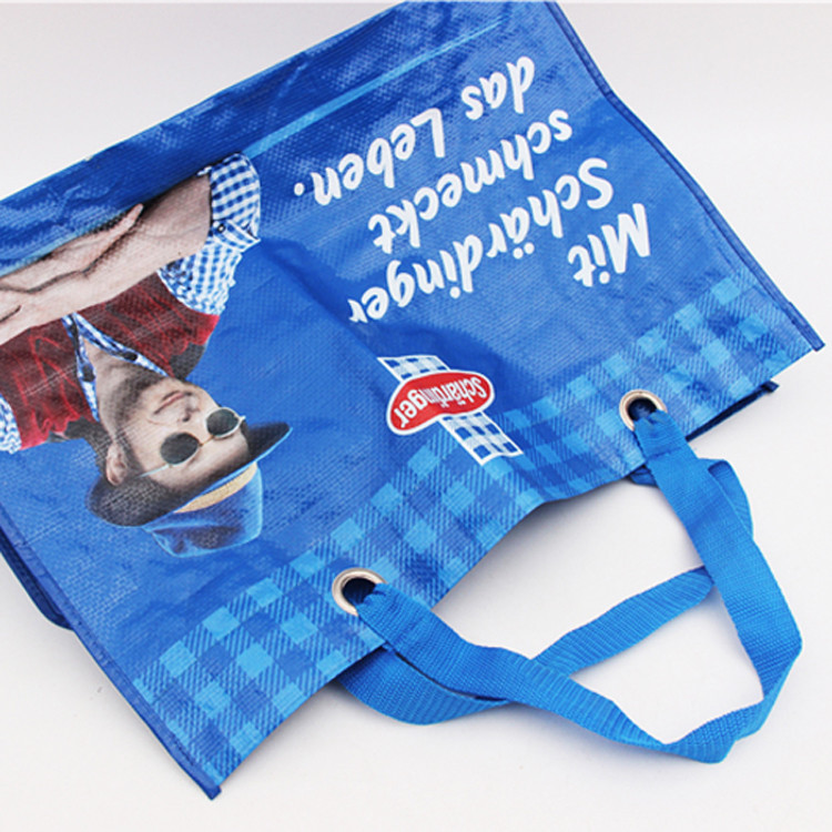 Eco friendly Large Non Woven Laminated Tote Bags With Handle Carrier Shopping Advertising
