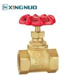 Female Thread Connection Brass Gate Valve Hex Gold Color In F/F Iso228/1 For