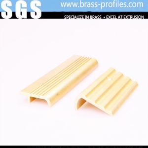 Quality Extruded Brass Decorative Staircase Non-slip Brass Extrusion Nosings wholesale