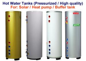 Quality Pressurised Water Heater Storage Tank , Solar Water Storage Tank Customized Size wholesale
