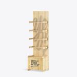 Moisturizing Cream Wooden Display Shelf Unit Plywood Skin Care Product Display