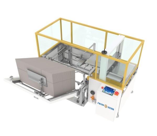 Cheap Automatic Carton Erector Machine Left In Right Out Open Carton For Agrochemical industry Bottle Filling Line for sale
