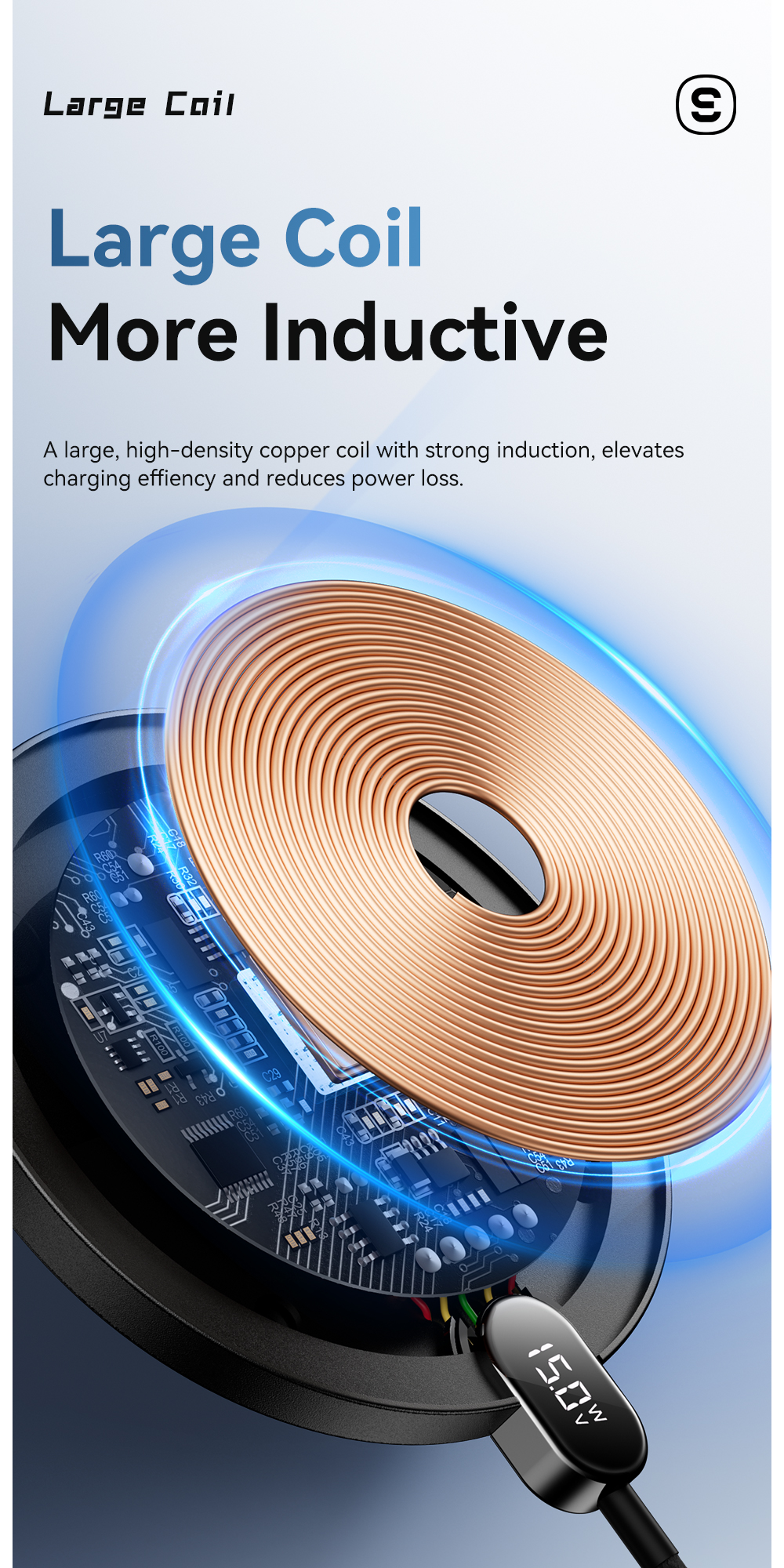 ESSAGER ES-WC15 Series 15W Charger for Android Magnetic Wireless Charger
