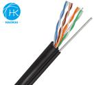 PVC Jacket Outdoor LAN Cable FTP CAT5E Network Cable With Steel Messenger