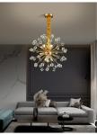Modern Crystal Chandelier Lighting For Living Room Bedroom Restaurant Dandelion