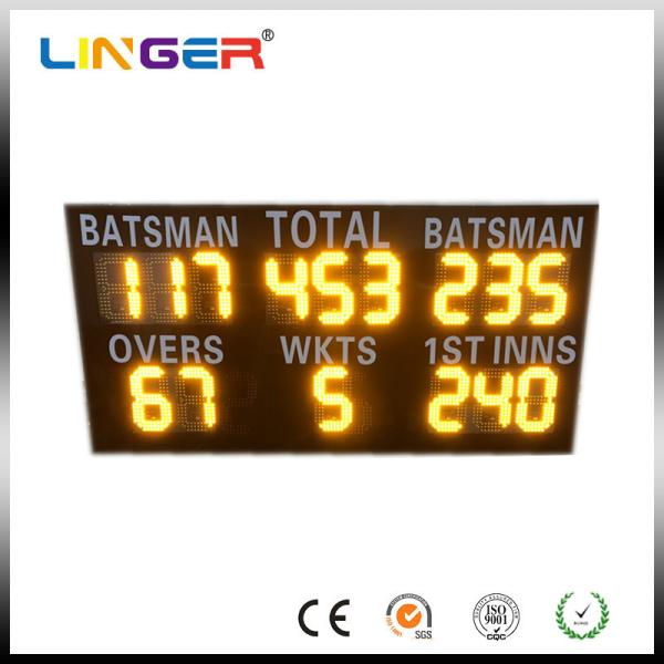Commercial Led Cricket Scoreboard , Electronic Sports Scoreboard IP54 / IP65