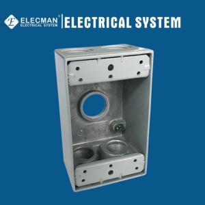 Quality 5 Outlet Outdoor Weatherproof Outlet Boxes 1 Gang Aluminum wholesale