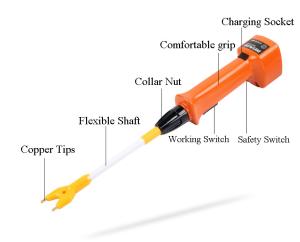 Quality IP45 Electric Pig Prod Anti Vapors Farm 4.2V Shock Stick For Cattle wholesale