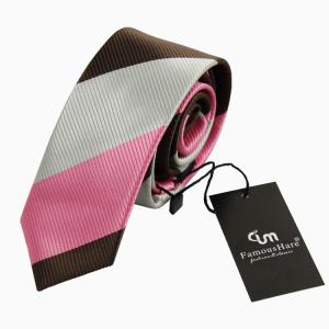 Quality Customized fashion stripe polyester necktie wholesale