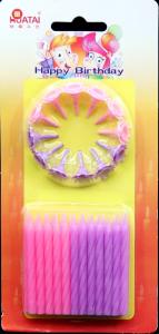 Quality Pink Purple Wedding Height 6cm Trick Birthday Candles wholesale