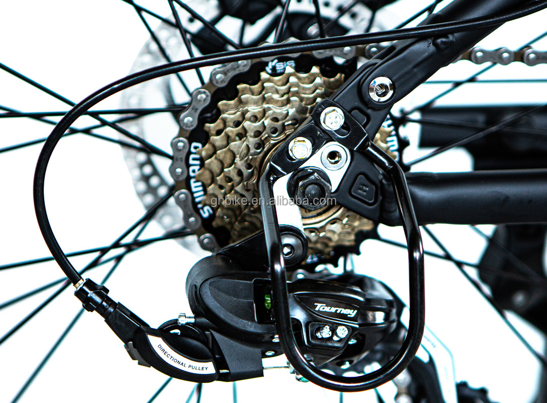 7 Speed 26" Aluminum Electric Full Suspension Mountain Bicycle with 21AH Battery Capacity