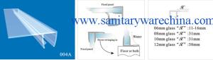 Quality Sealing Strips/waterproof strips/shower door seals/PVC Seal 004A wholesale