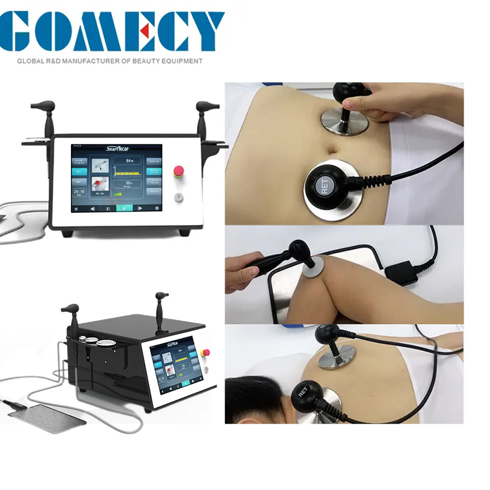 CET RET Tecar Therapy Machine 300W 300-500KHZ For Sports Injury Recovery