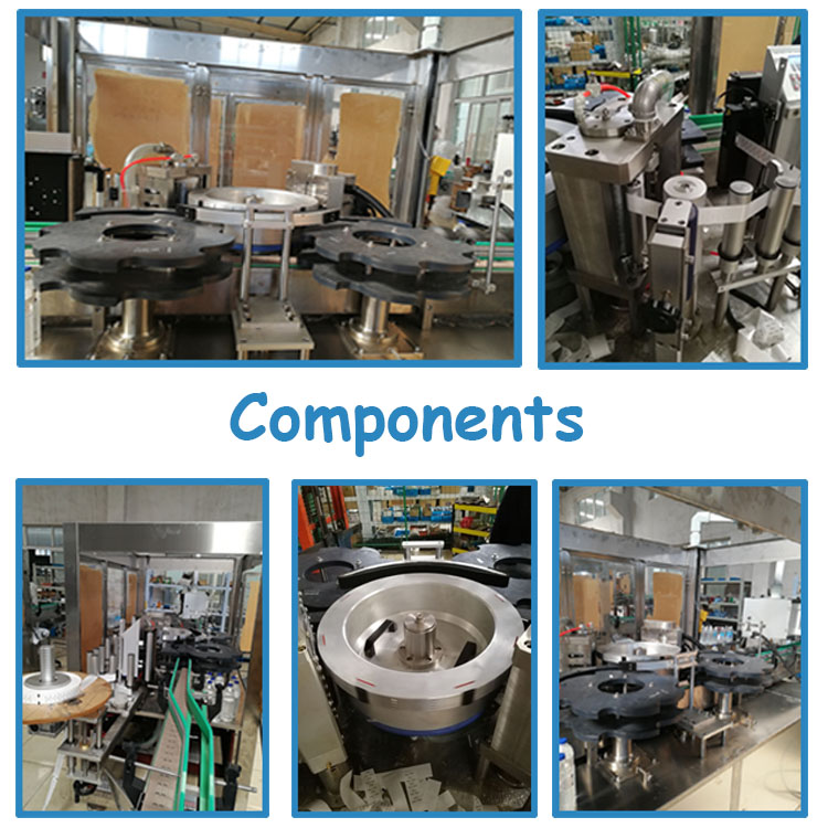 Round Glass Water Bottles Hot Melt Glue Stick Making OPP/BOPP Automatic Machine