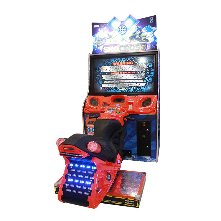 fashion appearance motor snow cross motorcycle arcade coin operated car racing game machine for kids
