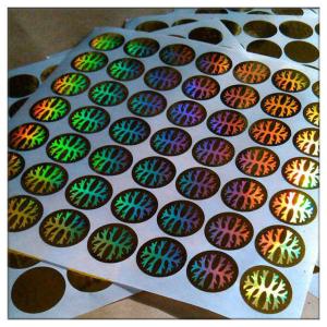 Quality Custom print Anti-fake authentic adhesive hologram label ,secure genuine hologram sticker label wholesale