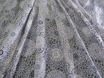 White Cotton Polyester Lace Fabric Thick Geometric Burnout Lace for Dress