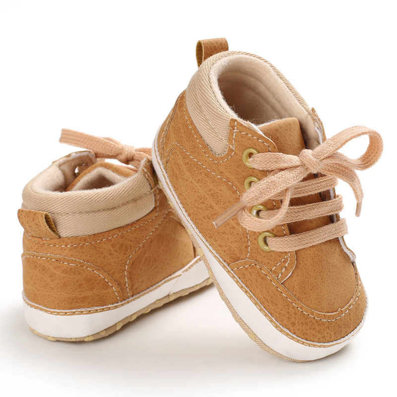 New arrived PU Leather soft sole casual sport girl boy wholesale baby leather boots