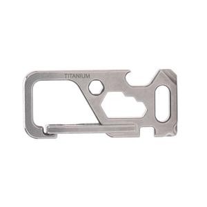 Quality Functional Titanium Keyring Corrosion Resistance For EDC Outdoor Hiking wholesale