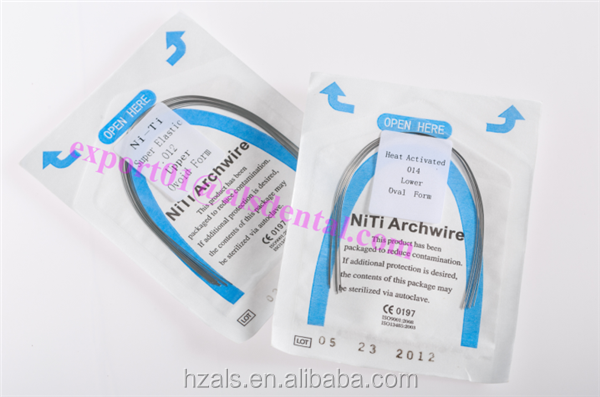 Orthodontic Materials NiTi Straight Wire 5M with Round Rectangular Archwires 0.018" Size