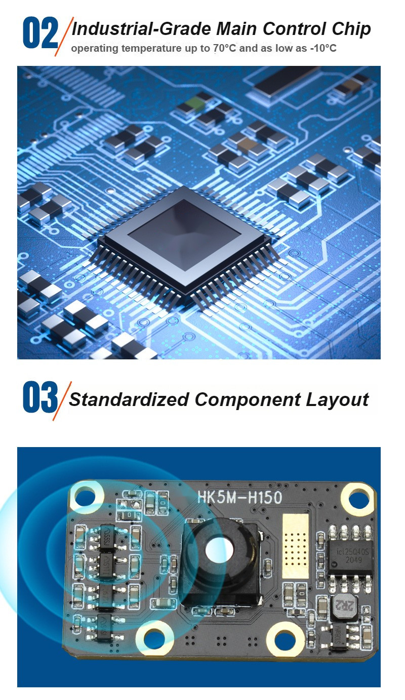 HK5M-H150 5MP Iris Recognition USB Computer Camera Industrial Module 1080P Infrared Light H150 Max Dynamic Range 67 dB