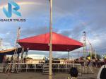 Curved 400 * 500mm Sgaier Truss For Grass Wedding Events Stage Lighting