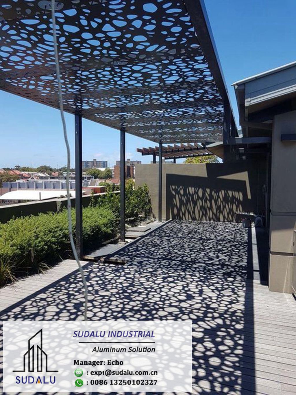 Artistic Decoration Aluminum Perforated Gallery Screen Panel