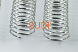 Quality Metallic Silver Color 4.8mm 3/16'' Metal Binding Spines wholesale