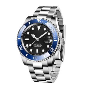 Quality Luminous 20mm Automatic Mechanical Watch 5ATM Luxury Diver Automatic Watch wholesale