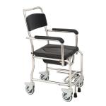 Toilet Chair with Wheeled Potty Steel Lightweight Commode Chair