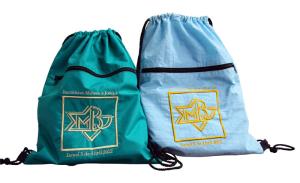 Quality Drawstring Nylon Storage Bags 420D Nylon Fabric Back Bags With Emboidery Logo wholesale