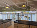 Three Doors Vertical Display Beverage Refrigerated Showcase Commercial Glass