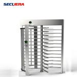 Hotel Access Control Double Lane Full Height Turnstile With IC ID Card Reader