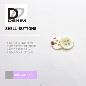 Quality Natural White Butterfly Shell Shirt Buttons , Mother Of Pearl Suit Buttons wholesale