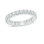 Gold Plated Classic Italian 925 Sterling Silver Eternity Rings for Girls'