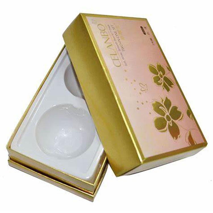 custom gold paper facial mask rigid gift box cosmetics packaging gift box perfume pack gift box