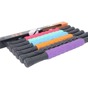 Quality 54cm Gear Fascia Yoga Massage Stick Myofascial Release Foam Handle Plastic Point wholesale