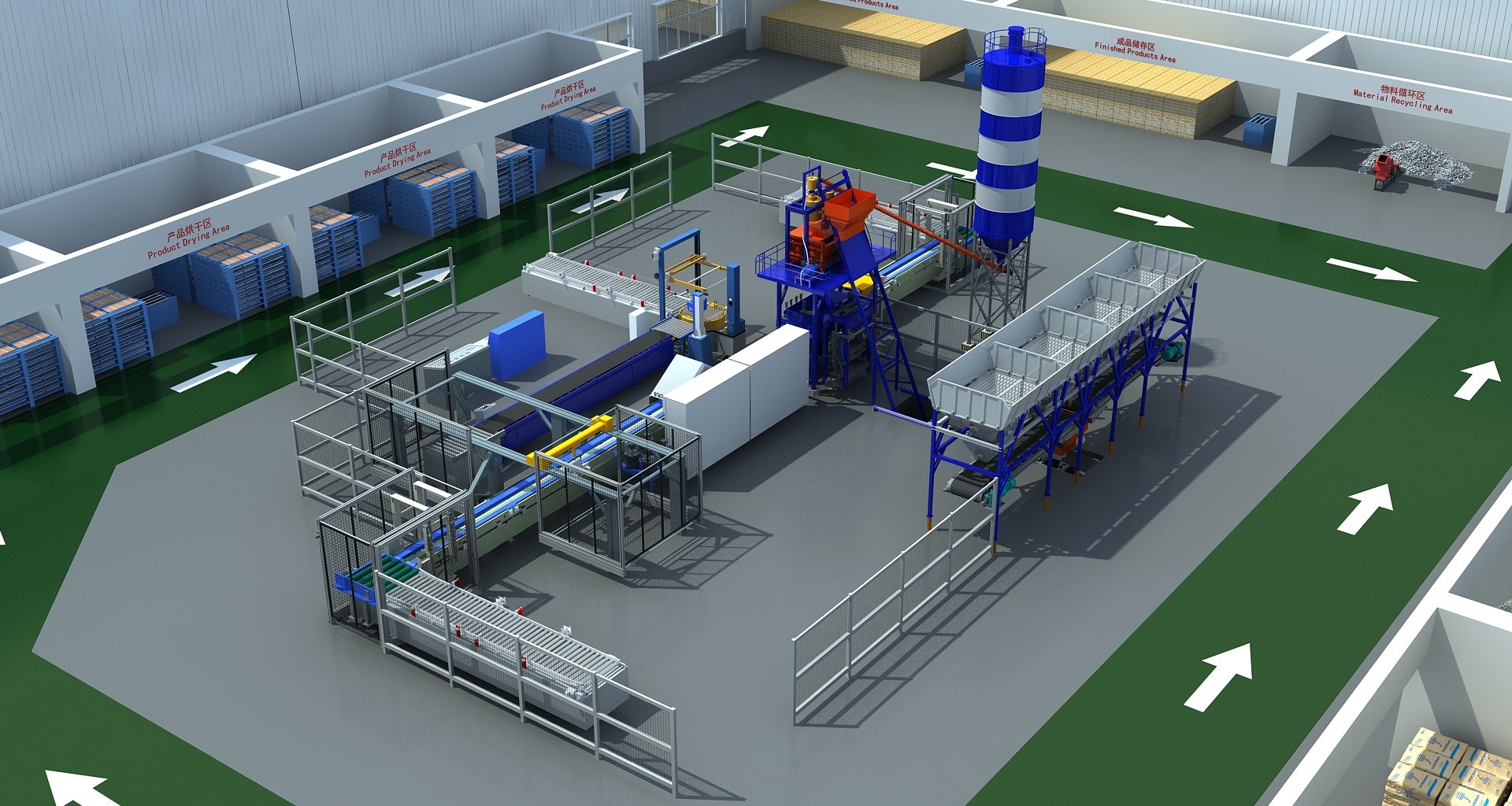 Stacked Stone Concrete Sleepers Machine Artificial Stone Production Line Wet Cast Machinery