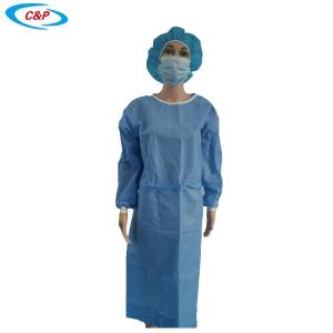 Quality SMS Nonwoven Medical Protective Equipment Disposable Isolation Gown 45gsm wholesale