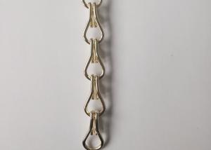 Quality Architectural Anodized 1.5mm Metal Chain Link Door Curtain Antirust wholesale