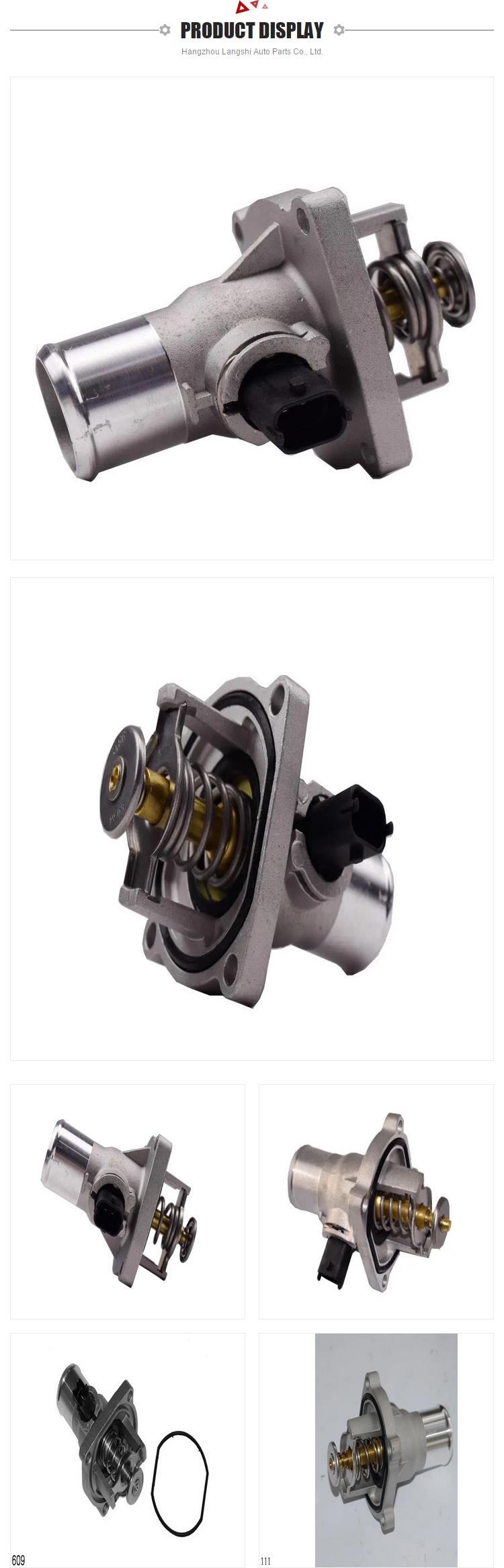 96984104 Coolant Thermostat Assembly for Chevrolet Cruze Trax 55578419 55597008 55587349 25193684